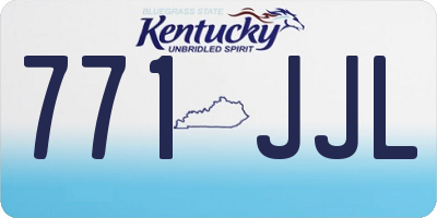 KY license plate 771JJL