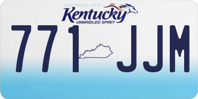 KY license plate 771JJM