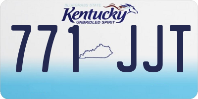 KY license plate 771JJT