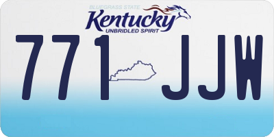 KY license plate 771JJW