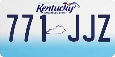 KY license plate 771JJZ