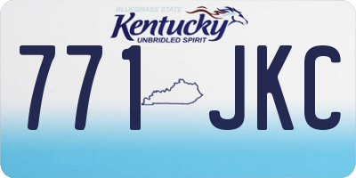 KY license plate 771JKC