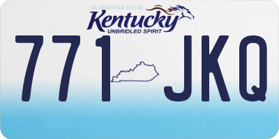 KY license plate 771JKQ