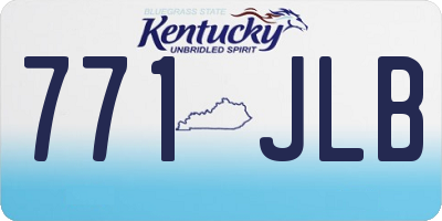 KY license plate 771JLB