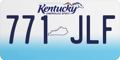 KY license plate 771JLF