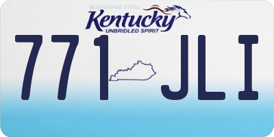 KY license plate 771JLI