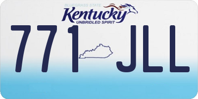 KY license plate 771JLL