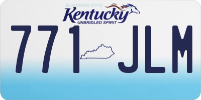 KY license plate 771JLM