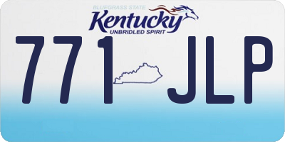 KY license plate 771JLP