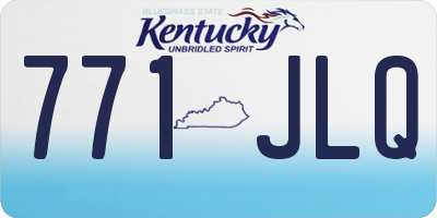KY license plate 771JLQ