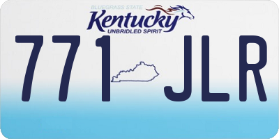KY license plate 771JLR