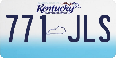 KY license plate 771JLS