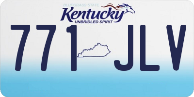 KY license plate 771JLV