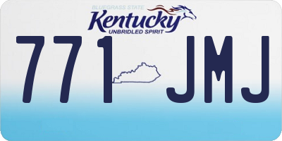 KY license plate 771JMJ