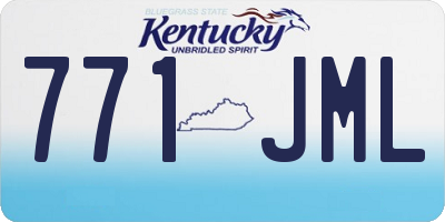 KY license plate 771JML