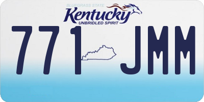 KY license plate 771JMM