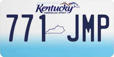 KY license plate 771JMP