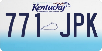 KY license plate 771JPK