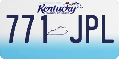 KY license plate 771JPL