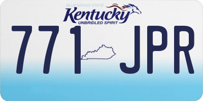 KY license plate 771JPR