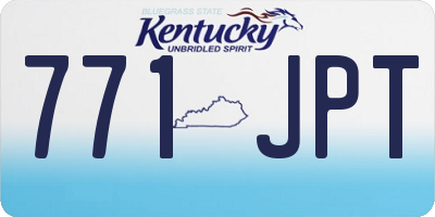 KY license plate 771JPT