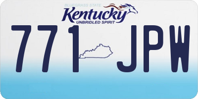 KY license plate 771JPW