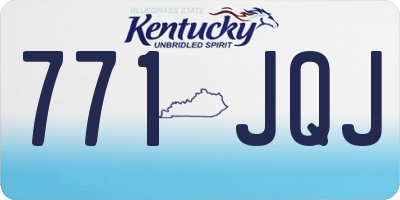 KY license plate 771JQJ