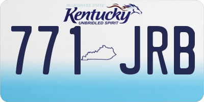 KY license plate 771JRB