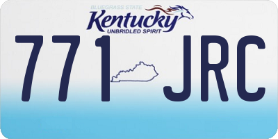 KY license plate 771JRC