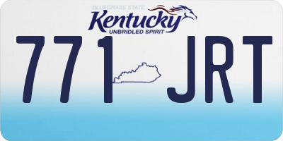 KY license plate 771JRT