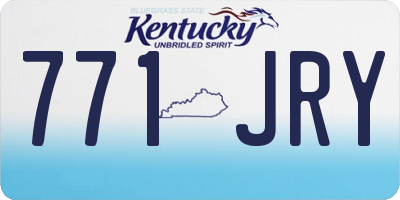 KY license plate 771JRY