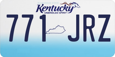 KY license plate 771JRZ
