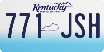 KY license plate 771JSH