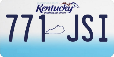 KY license plate 771JSI