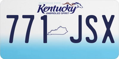 KY license plate 771JSX