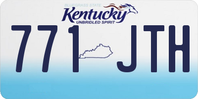 KY license plate 771JTH