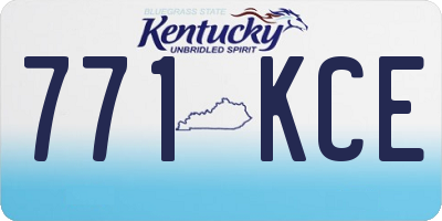 KY license plate 771KCE