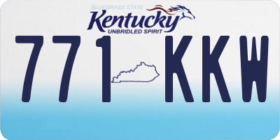KY license plate 771KKW