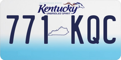 KY license plate 771KQC