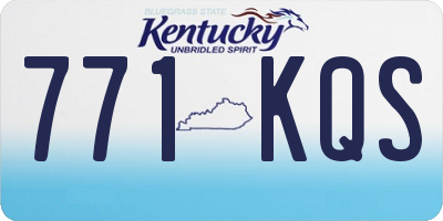 KY license plate 771KQS