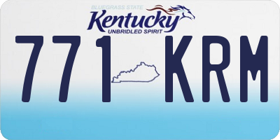 KY license plate 771KRM