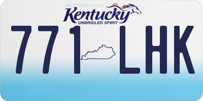 KY license plate 771LHK