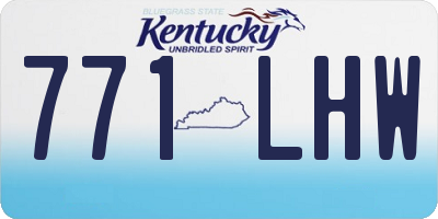 KY license plate 771LHW