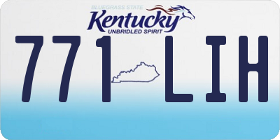 KY license plate 771LIH