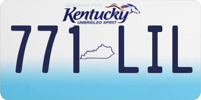 KY license plate 771LIL