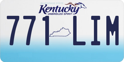 KY license plate 771LIM