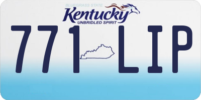 KY license plate 771LIP