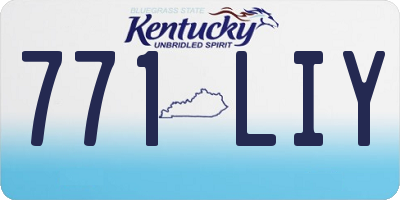 KY license plate 771LIY
