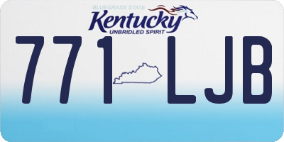 KY license plate 771LJB