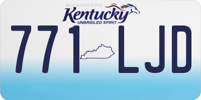 KY license plate 771LJD